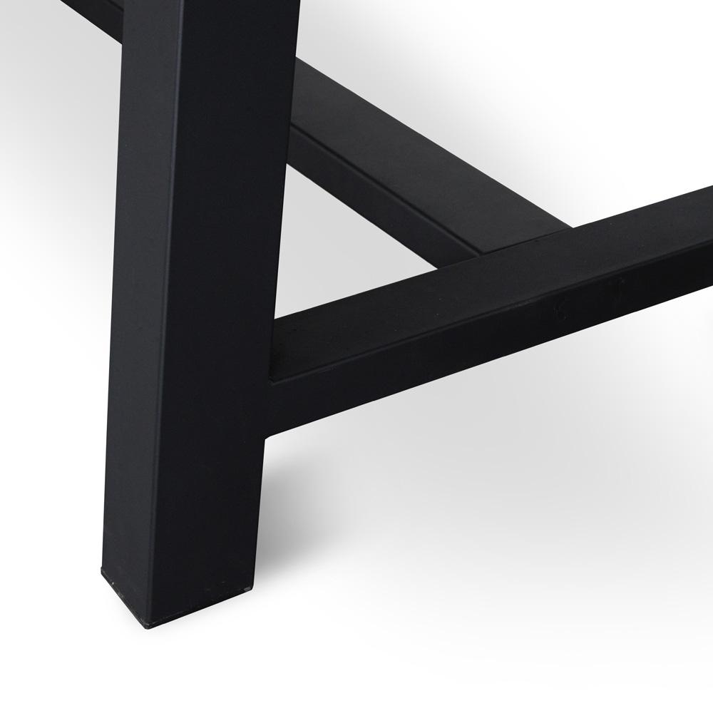 Ex Display - Ellis Outdoor 2.5m Wooden Dining Table With Black Base Dining Table Eminem-Core