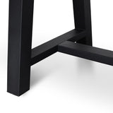 Ex Display - Ellis Outdoor 2.5m Wooden Dining Table With Black Base Dining Table Eminem-Core
