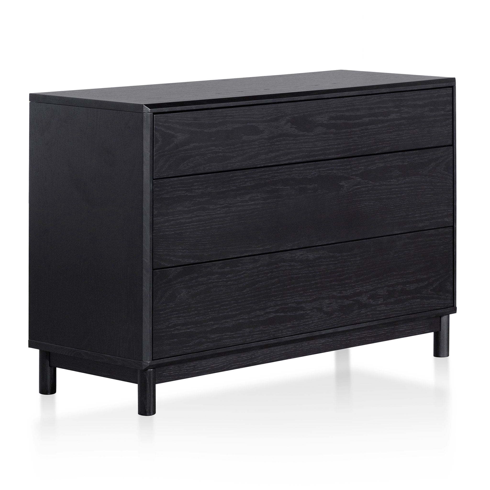 Eloise 3 Drawers Dresser Unit - Black Oak Drawer Century-Core   
