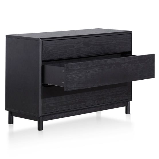 Eloise 3 Drawers Dresser Unit - Black Oak Drawer Century-Core   
