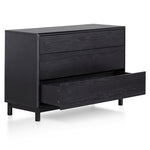 Eloise 3 Drawers Dresser Unit - Black Oak Drawer Century-Core   