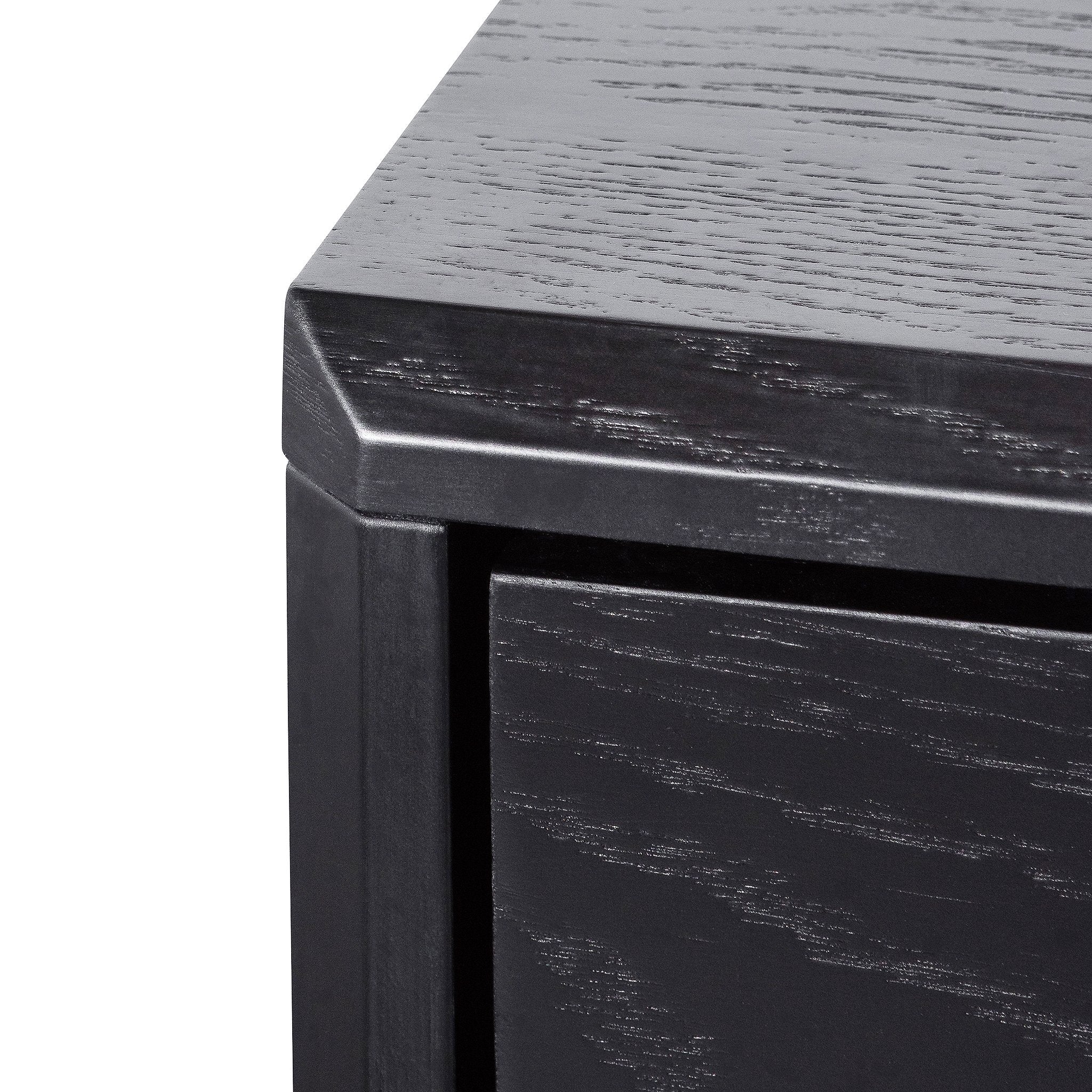 Eloise 3 Drawers Dresser Unit - Black Oak Drawer Century-Core   