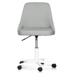 Ex Display - Ernesto Grey Fabric Office Chair - White Base Office Chair Unicorn-Core