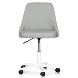 Ex Display - Ernesto Grey Fabric Office Chair - White Base Office Chair Unicorn-Core