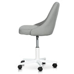 Ex Display - Ernesto Grey Fabric Office Chair - White Base Office Chair Unicorn-Core
