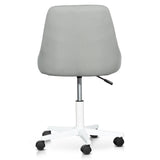 Ex Display - Ernesto Grey Fabric Office Chair - White Base Office Chair Unicorn-Core