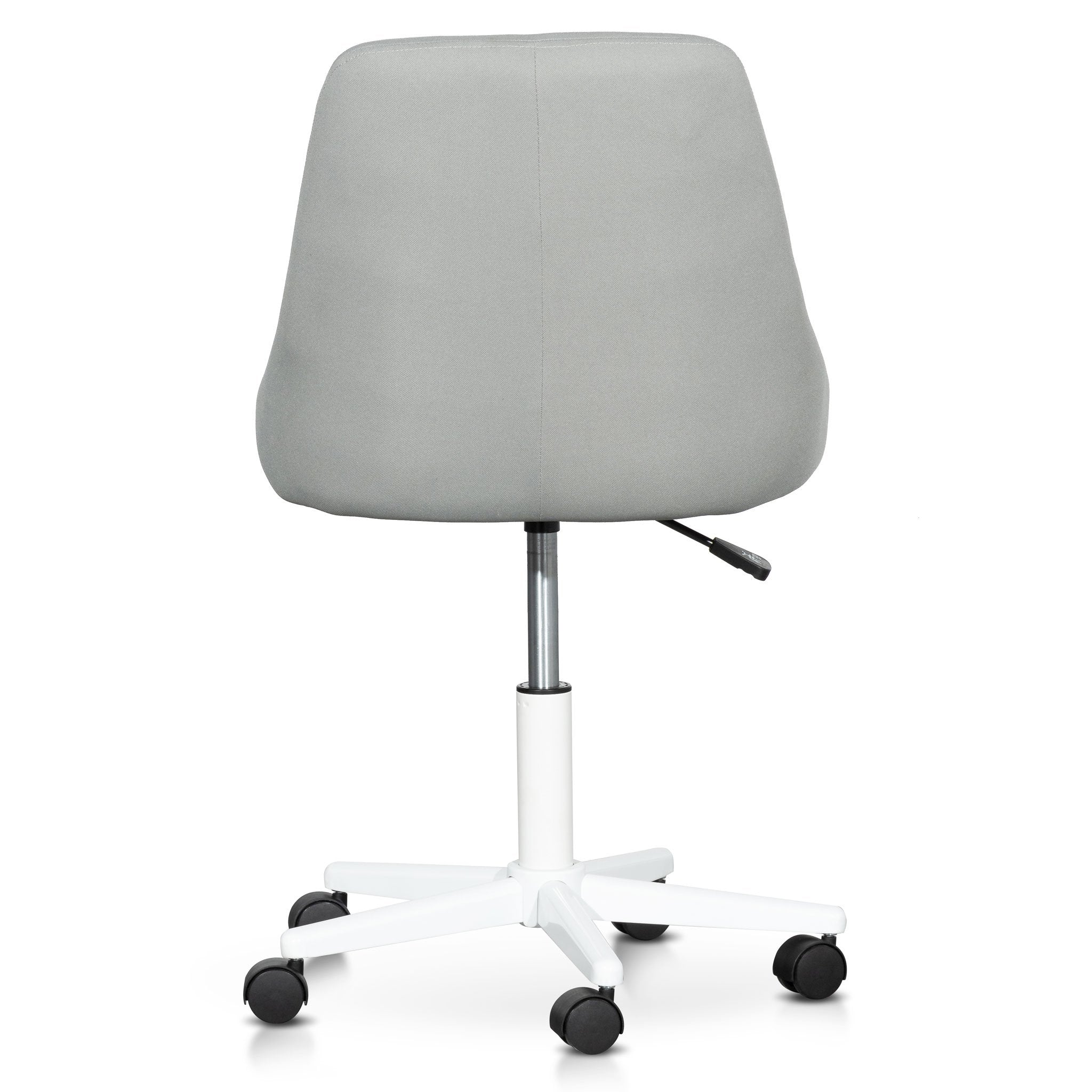 Ex Display - Ernesto Grey Fabric Office Chair - White Base Office Chair Unicorn-Core