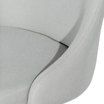 Ex Display - Ernesto Grey Fabric Office Chair - White Base Office Chair Unicorn-Core
