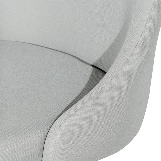 Ernesto Grey Fabric Office Chair - White Base Office Chair Unicorn-Core   