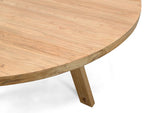 Ethan Reclaimed Elm Wood 1.5m Round Dining Table Dining Table Reclaimed-Core   