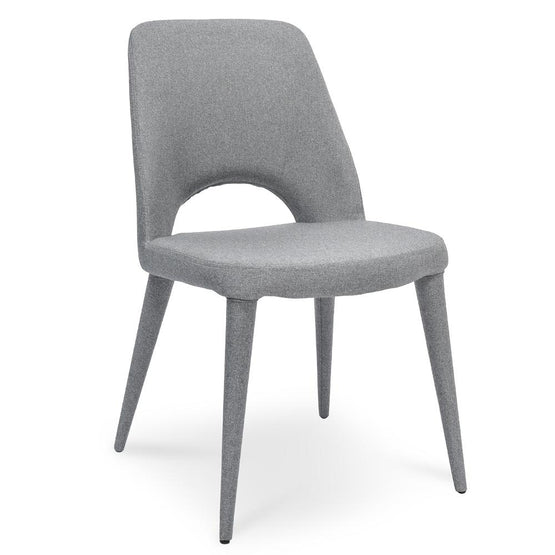 Evelyn Fabric Dining Chair - Coin Grey - Last stock Dining Chair Homei-Core   
