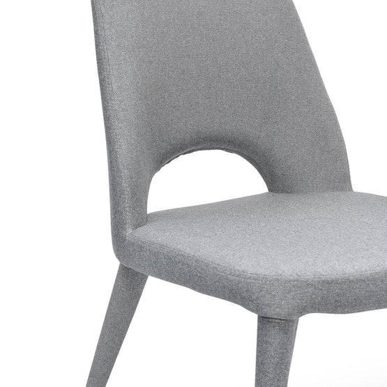 Evelyn Fabric Dining Chair - Coin Grey - Last stock Dining Chair Homei-Core   