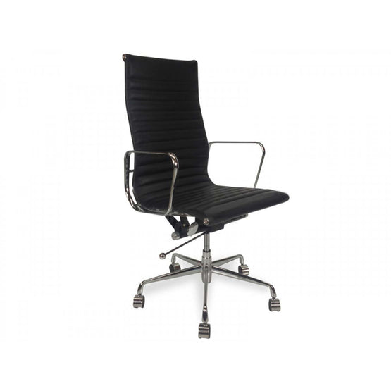 Ex Display - Floyd High Back Office Chair - Black Leather  Yus Furniture-Core   