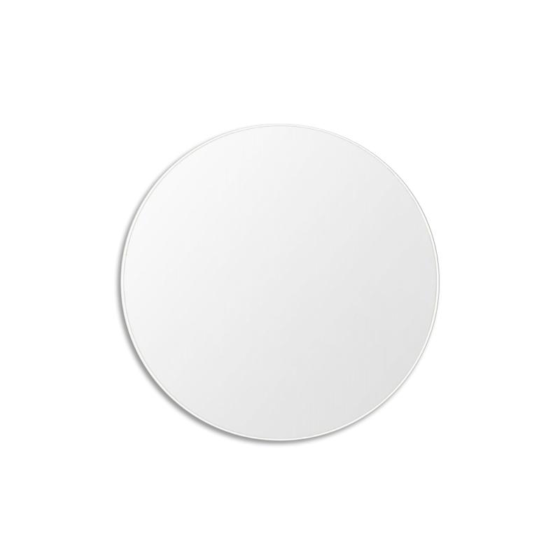 Ex Display - Flynn 50cm Round Mirror - White Mirror Warran-Local   