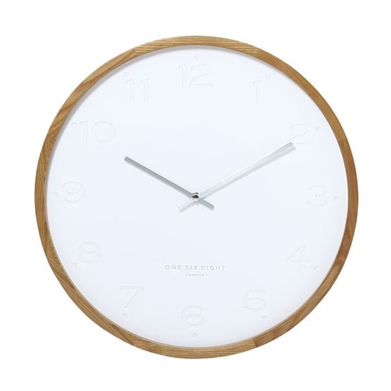 Fiona 35cm Silent Wall Clock - White Clock Onesix-Local   