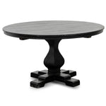 Gene Reclaimed Wood 1.4m Round Dining Table - Rustic Black Dining Table Reclaimed-Core   