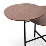 Hale Side Table - Walnut - Black Legs Side Table IGGY-Core   