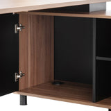 Halo 1.8m Executive Desk Right Return with Black Legs - Walnut Office Desk Sun Desk-Core   