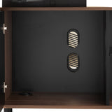 Halo 1.8m Executive Desk Right Return with Black Legs - Walnut Office Desk Sun Desk-Core   