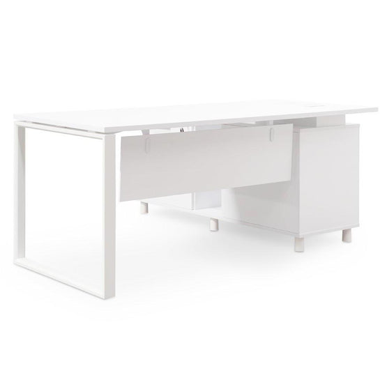 Halo 180cm Executive Office Desk Left Return - White OT2169-SN