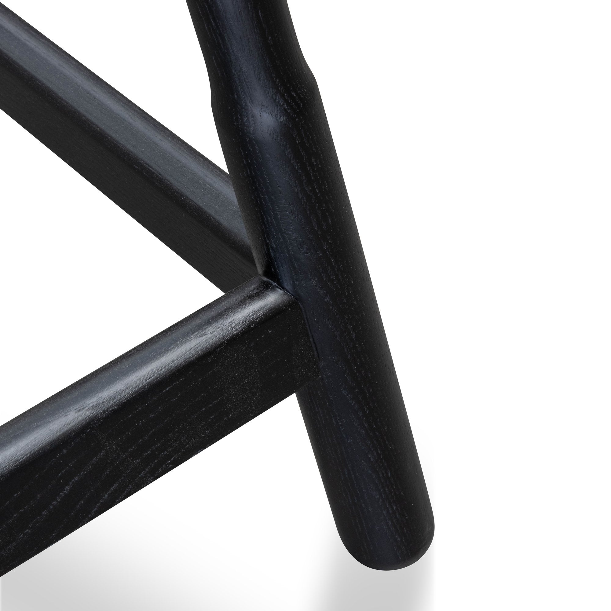 Ex Display - Hathor Wooden Bar stool - Ash Black Bar Stool M-Sun-Core