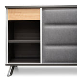 Hayes 2m Left Return Office Desk - Natural - Black Office Desk Sun Desk-Core   