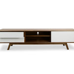 Hendrix 2.1m Wooden TV Entertainment Unit - Walnut - Last One TV/Entertainment Unit Better B-Core