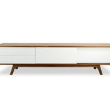 Hendrix 2.1m Wooden TV Entertainment Unit - Walnut - Last One TV/Entertainment Unit Better B-Core