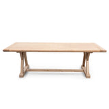 Hercules 8 Seater Reclaimed Elm Wood 2.4m Dining Table Dining Table Reclaimed-Core   