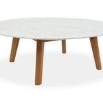 Hunter 100cm Round Marble Coffee Table - Natural Coffee Table Swady-Core   