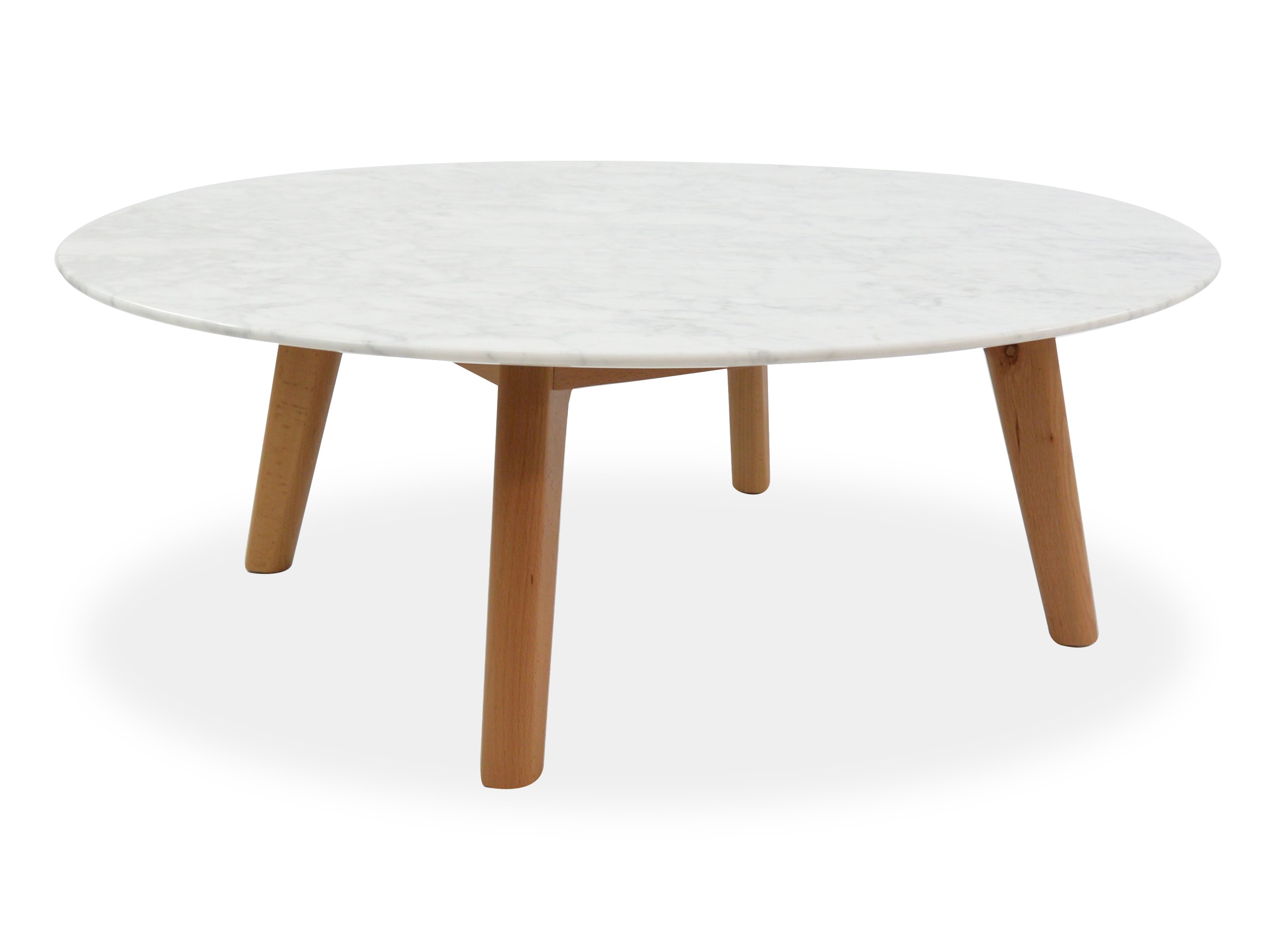 Hunter 100cm Round Marble Coffee Table - Natural Coffee Table Swady-Core   