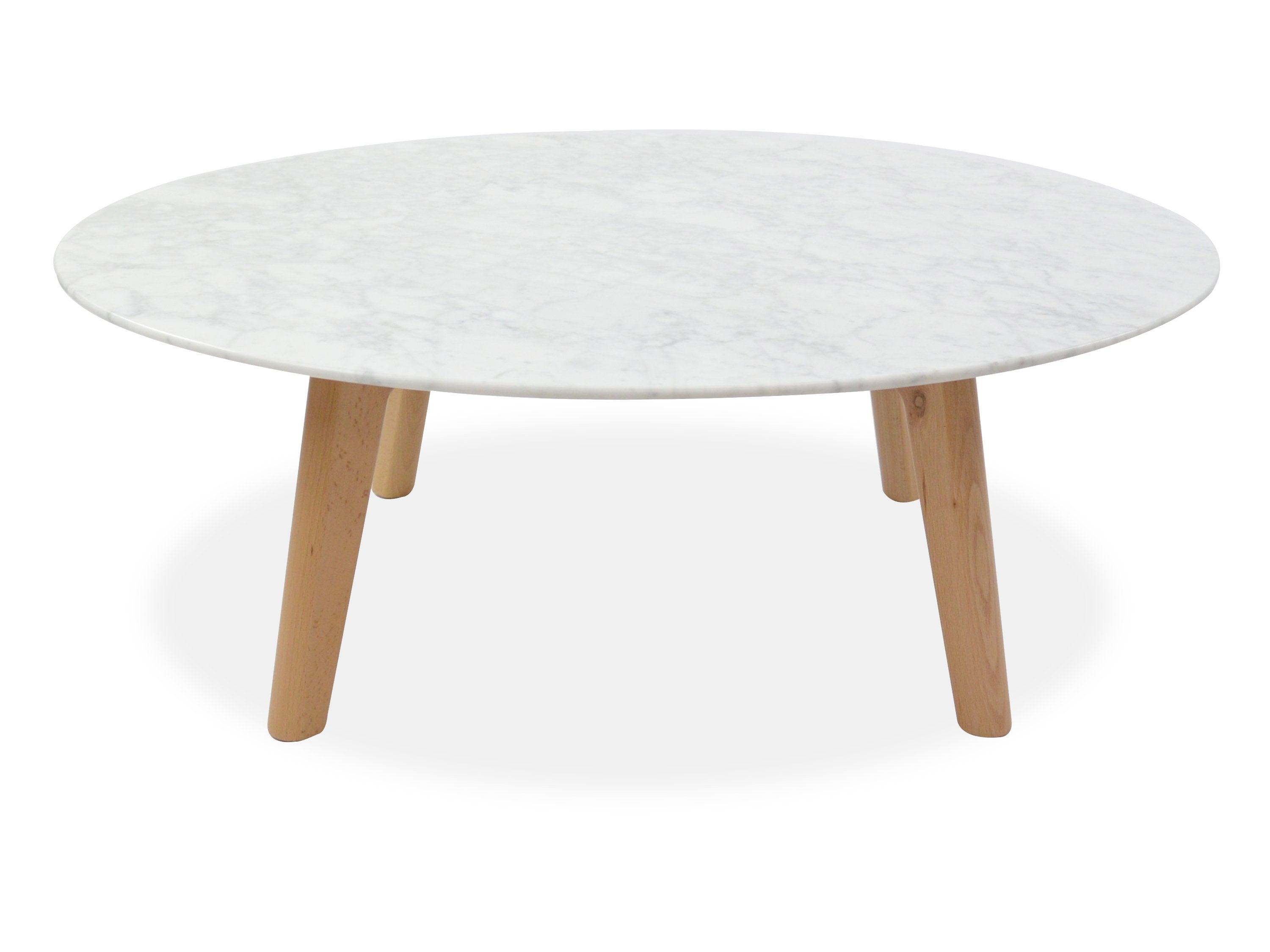 Hunter 100cm Round Marble Coffee Table - Natural Coffee Table Swady-Core   