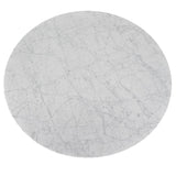 Hunter 100cm Round Marble Coffee Table with Black Legs Coffee Table Swady-Core   