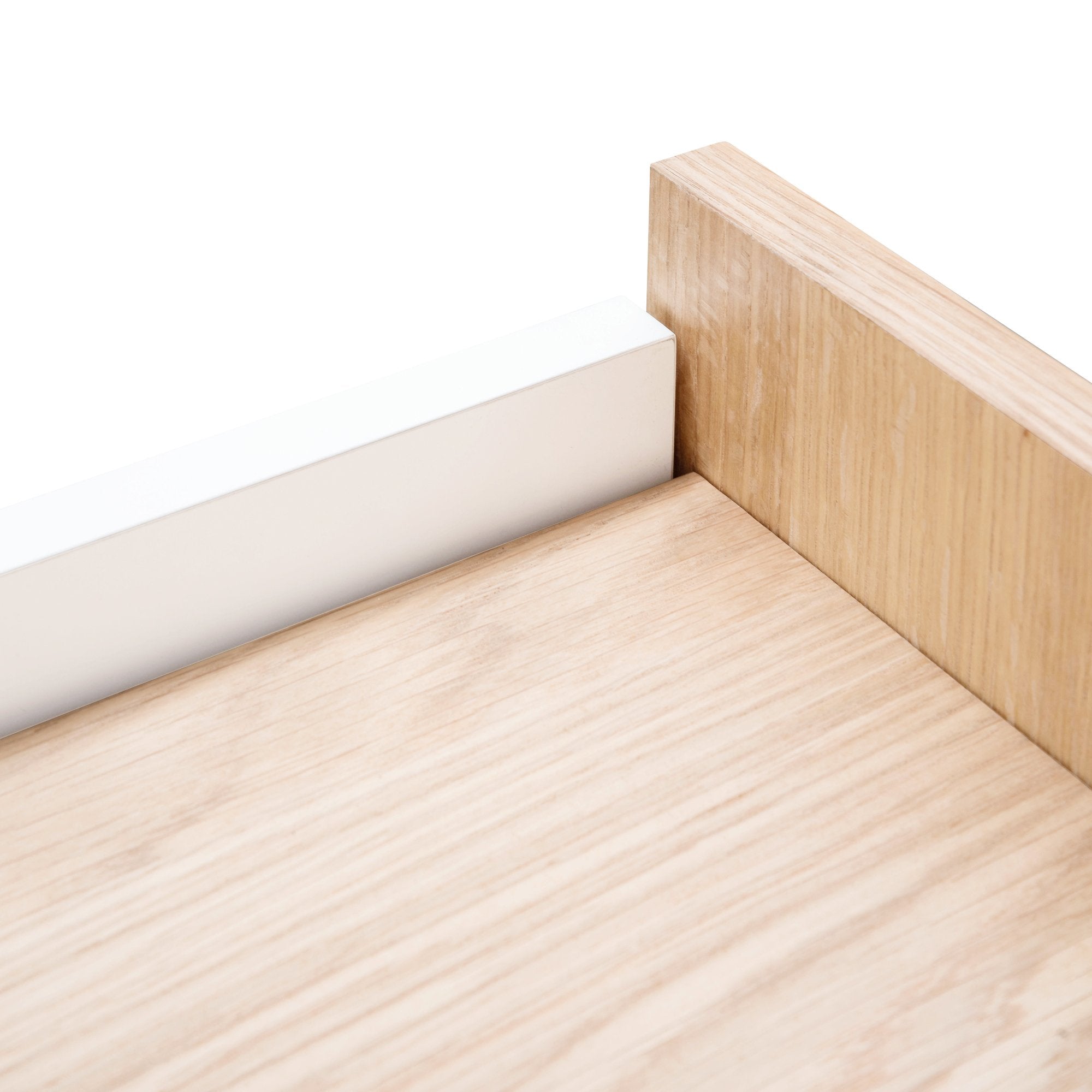 Huston 3 drawer chest - Natural - White - Last One Chest KD-Core   