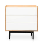 Huston 3 drawer chest - Natural - White - Last One Chest KD-Core   