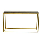 Ian Console Table - Black - Golden - Last One Console Table Nicki-Core   