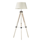 Fremont Tripod Floor Lamp White Shade - White Floor Lamp New Oriental Lighting-Local   