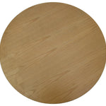 Jackson 82cm Wooden Round Coffee Table - Natural Top and White Leg Coffee Table Swady-Core   