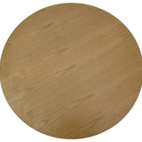 Jackson 82cm Wooden Round Coffee Table - Natural Top and White Leg Coffee Table Swady-Core   