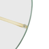 Janet 85cm Glass Round Coffee Table - Gold Base Coffee Table K Steel-Core   
