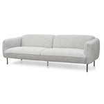 Joanna 3 Seater Fabric Sofa - Light Spec Grey Sofa IGGY-Core   