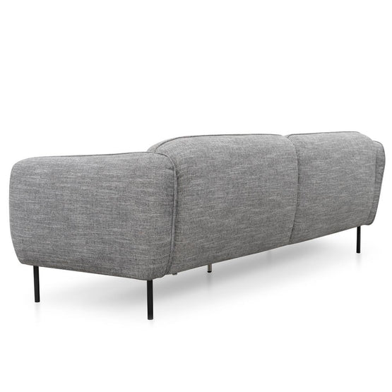 Joanna 3 Seater Fabric Sofa - Dark Spec Grey Sofa IGGY-Core   