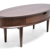 Ex Display - Johansen 116cm Oak Coffee Table with Drawers - Walnut Coffee Table VN-Core