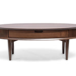 Ex Display - Johansen 116cm Oak Coffee Table with Drawers - Walnut Coffee Table VN-Core