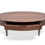 Ex Display - Johansen 116cm Oak Coffee Table with Drawers - Walnut Coffee Table VN-Core