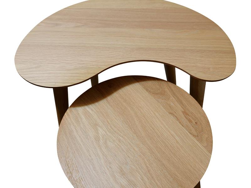 Johansen Nest of Wooden Side Tables - Natural Side Table VN-Core   