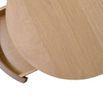 Johansen Scandinavian Oak Lamp Side Table with Drawers - Natural Side Table VN-Core