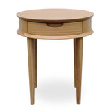 Johansen Scandinavian Oak Lamp Side Table with Drawers - Natural Side Table VN-Core