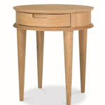Johansen Scandinavian Oak Lamp Side Table with Drawers - Natural Side Table VN-Core