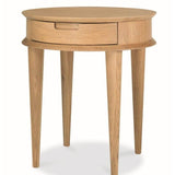 Johansen Scandinavian Oak Lamp Side Table with Drawers - Natural Side Table VN-Core